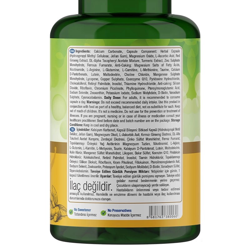 Nature's Supreme Multivitamin for Men 60 Kapsül