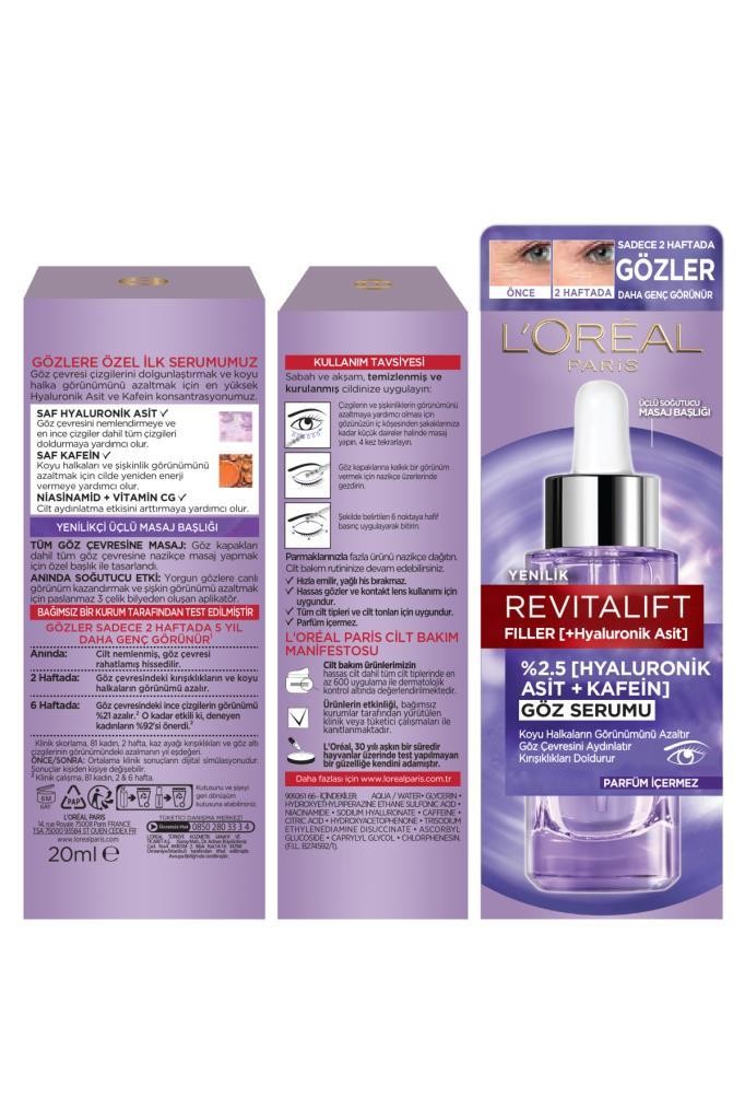 L'Oréal Paris Revitalift Filler Göz Serumu 20ml