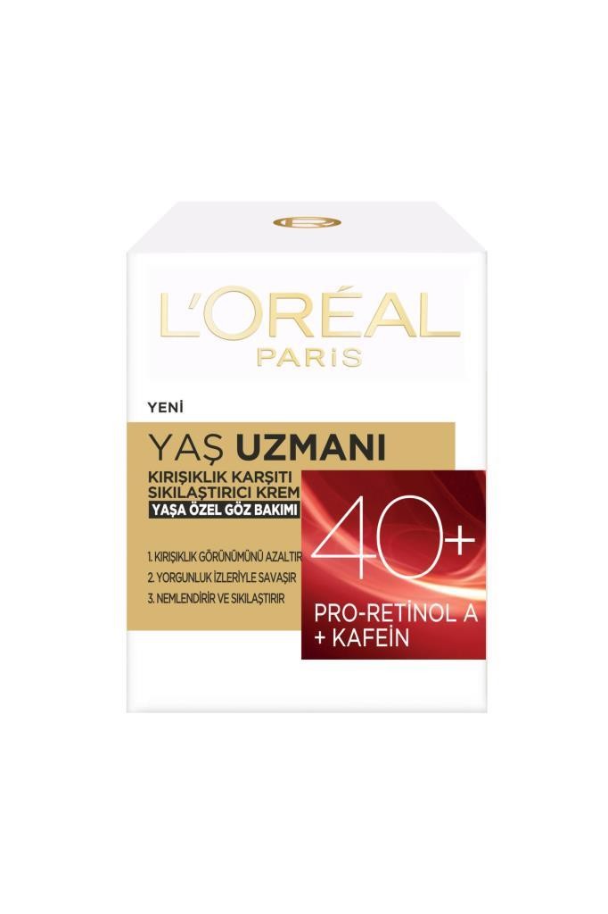 L'Oréal Paris Yaş Uzmanı 40+ Kırışıklık Karşıtı Sıkılaştırıcı Göz Kremi 15 ml