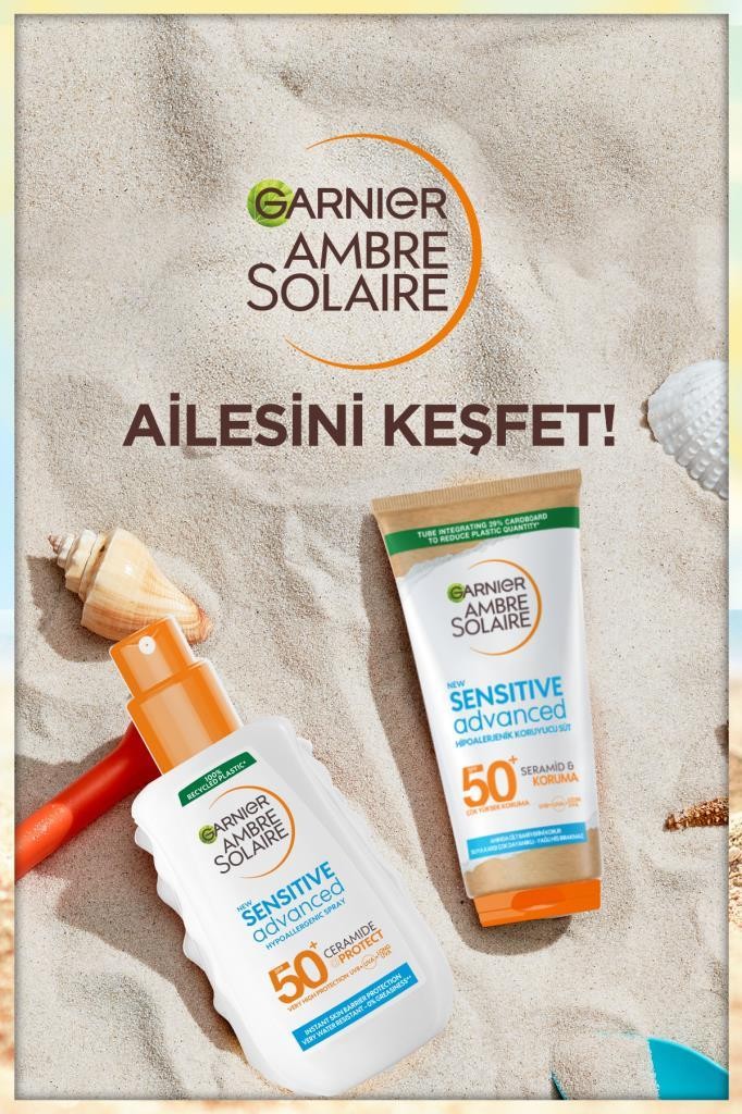 Ambre Solaire Sensitive Advanced Hipoalerjenik Güneş Koruyucu Sprey Spf50 150ml