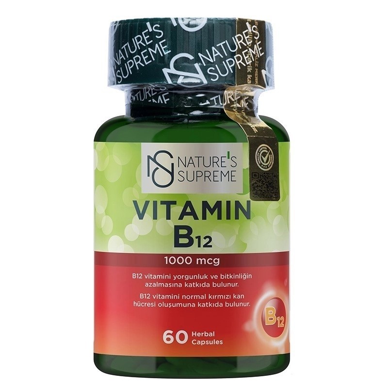 Nature's Supreme Vitamin B12 1000 mcg 60 Kapsül