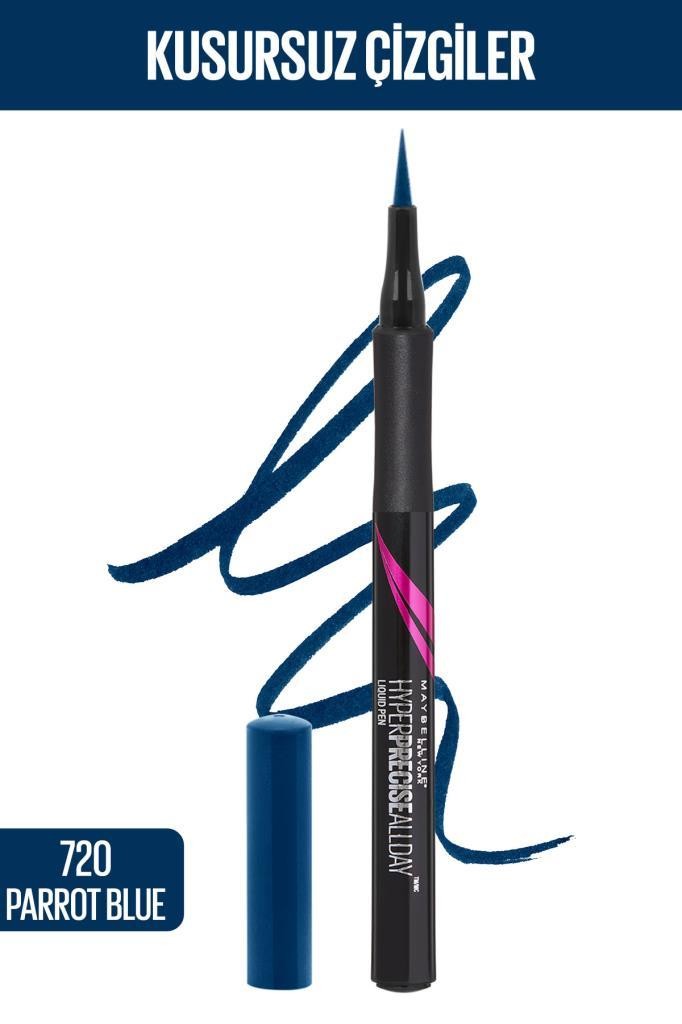 Maybelline New York Hyper Precise All Day Eyeliner - 720 Parrot Blue - Lacivert