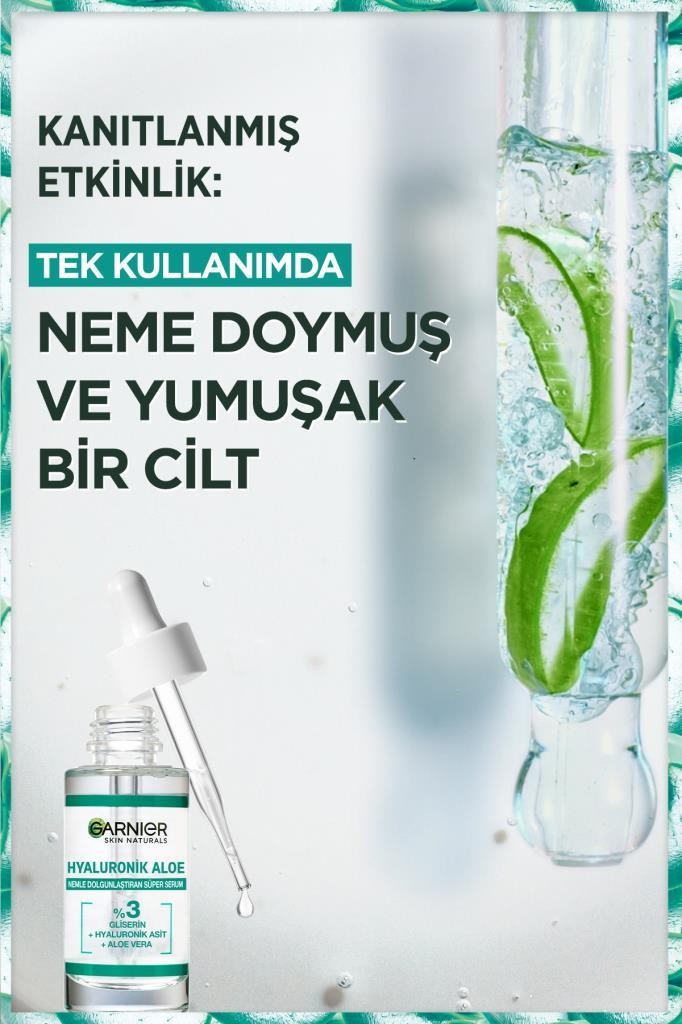 Hyaluronik Aloe Nemlendirici ve Dolgunlaştırıcı Süper Serum 30ML