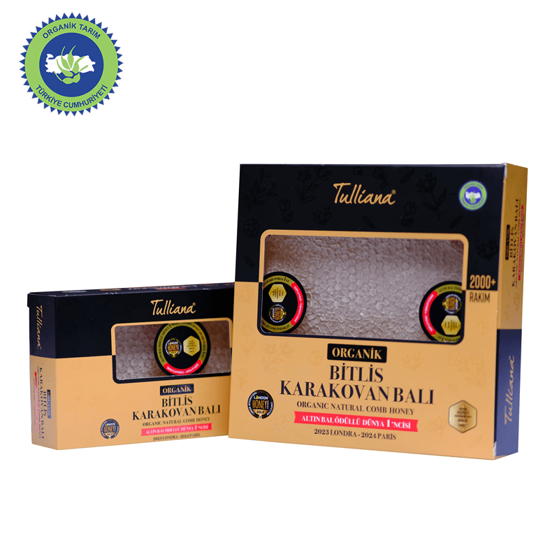 Organik Sertifikalı Polifloralı (Çok Çiçekli) Karakovan Bitlis Balı - 1 Kg. - 500 Gr.