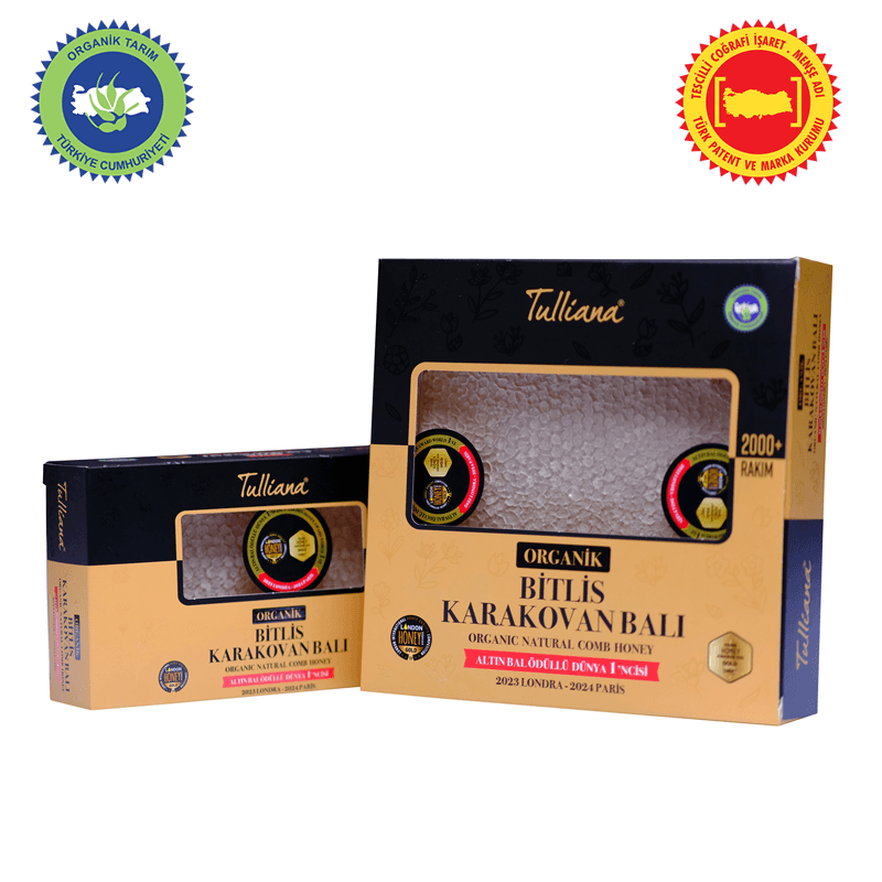 Organik Sertifikalı Polifloralı (Çok Çiçekli) Karakovan Bitlis Balı - 1 Kg. - 500 Gr.