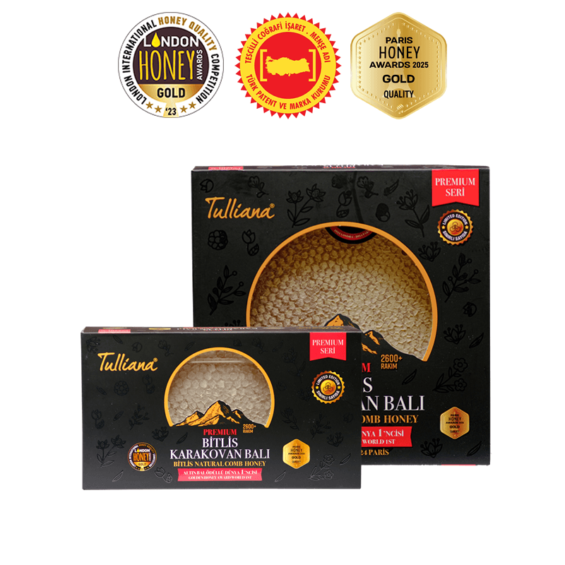 Premium Seri Polifloralı (Çok Çiçekli) Karakovan Bitlis Balı - 1 Kg. - 500 Gr.