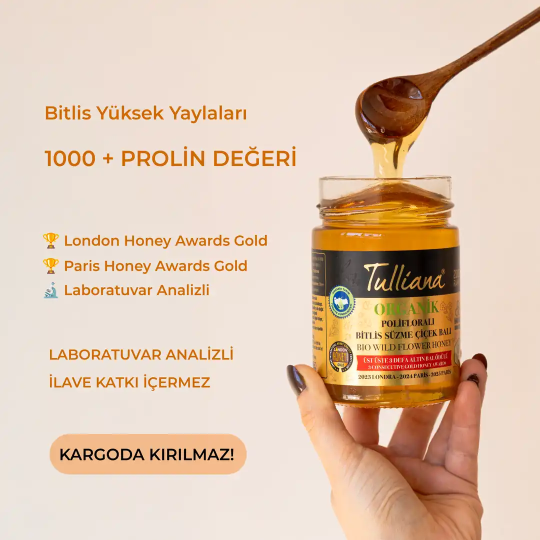 Organik Polifloralı Ham Süzme Çiçek Balı 6x450gr