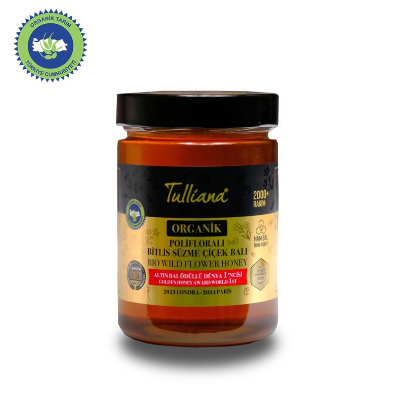 Organik Sertifikalı Polifloralı (Çok Çiçekli) Ham Süzme Çiçek Balı - 850 Gr.