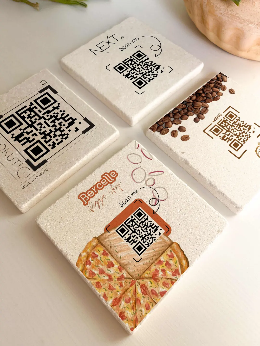 Qr menü Doğal Taş Otel, Bar, Cafe, Restaurant Barkod Masaüstü QR KOD 1 adet