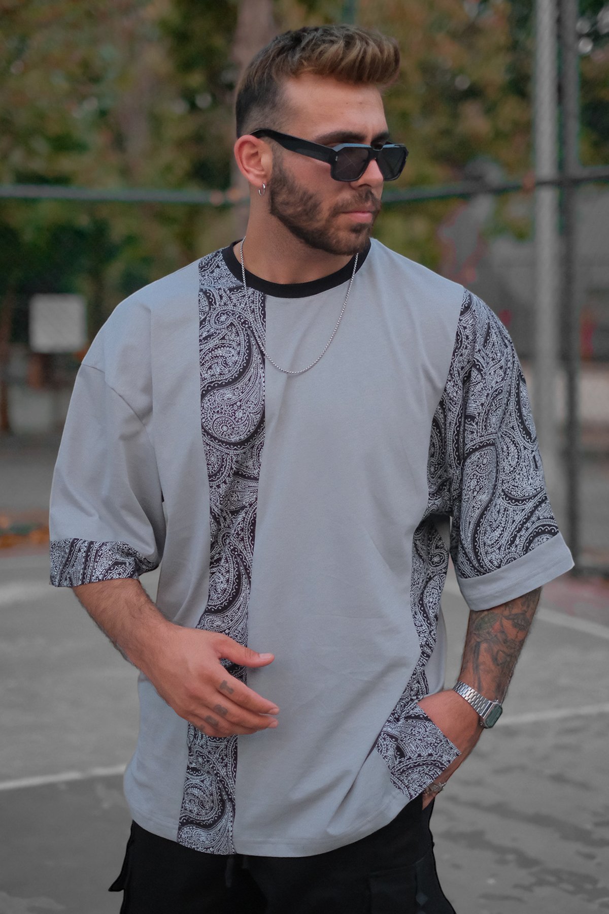 808 Kontrast Oversize Tişört