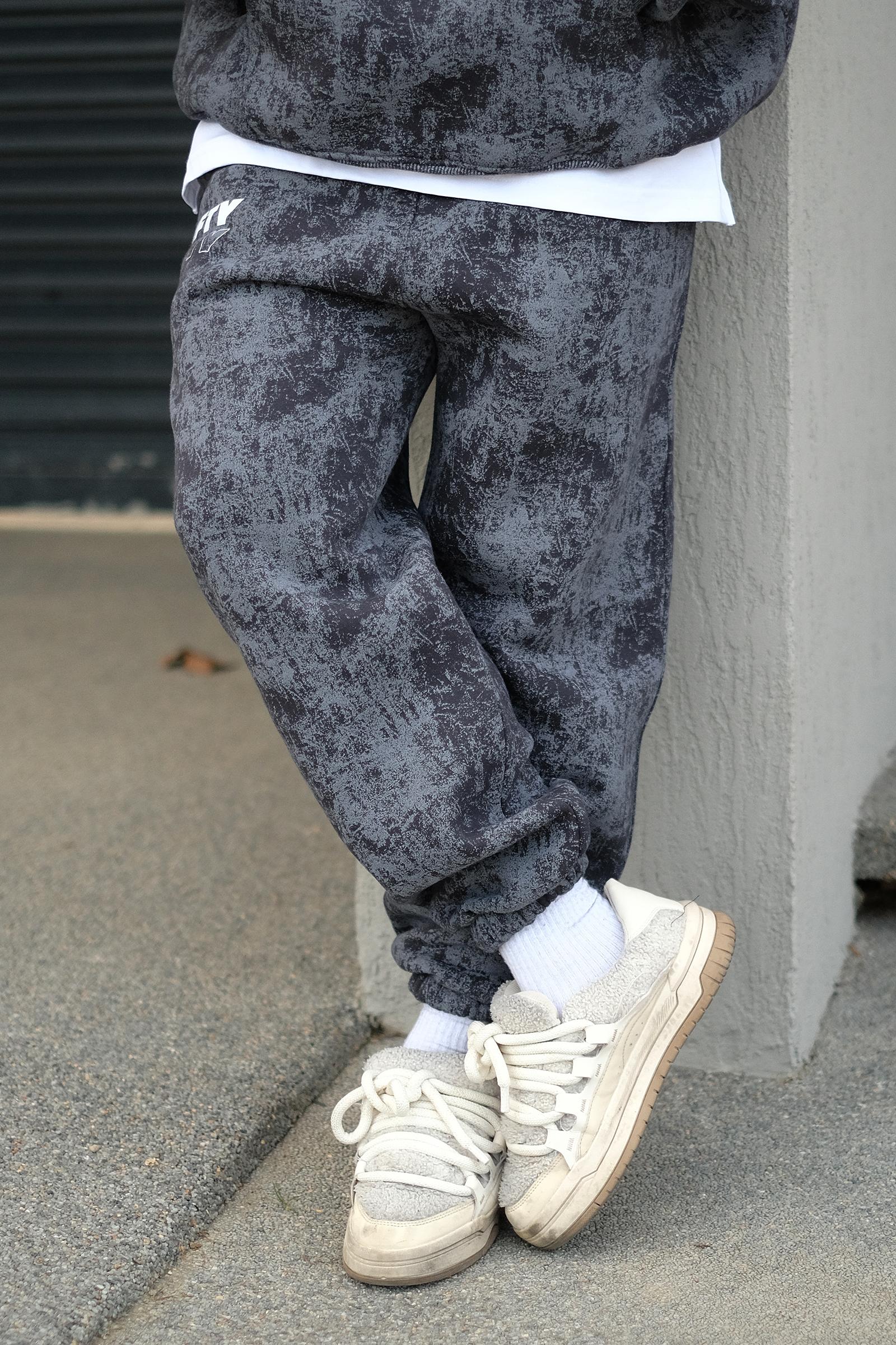 808 Fifty Baskılı Özel Tasarım Puff Jogger