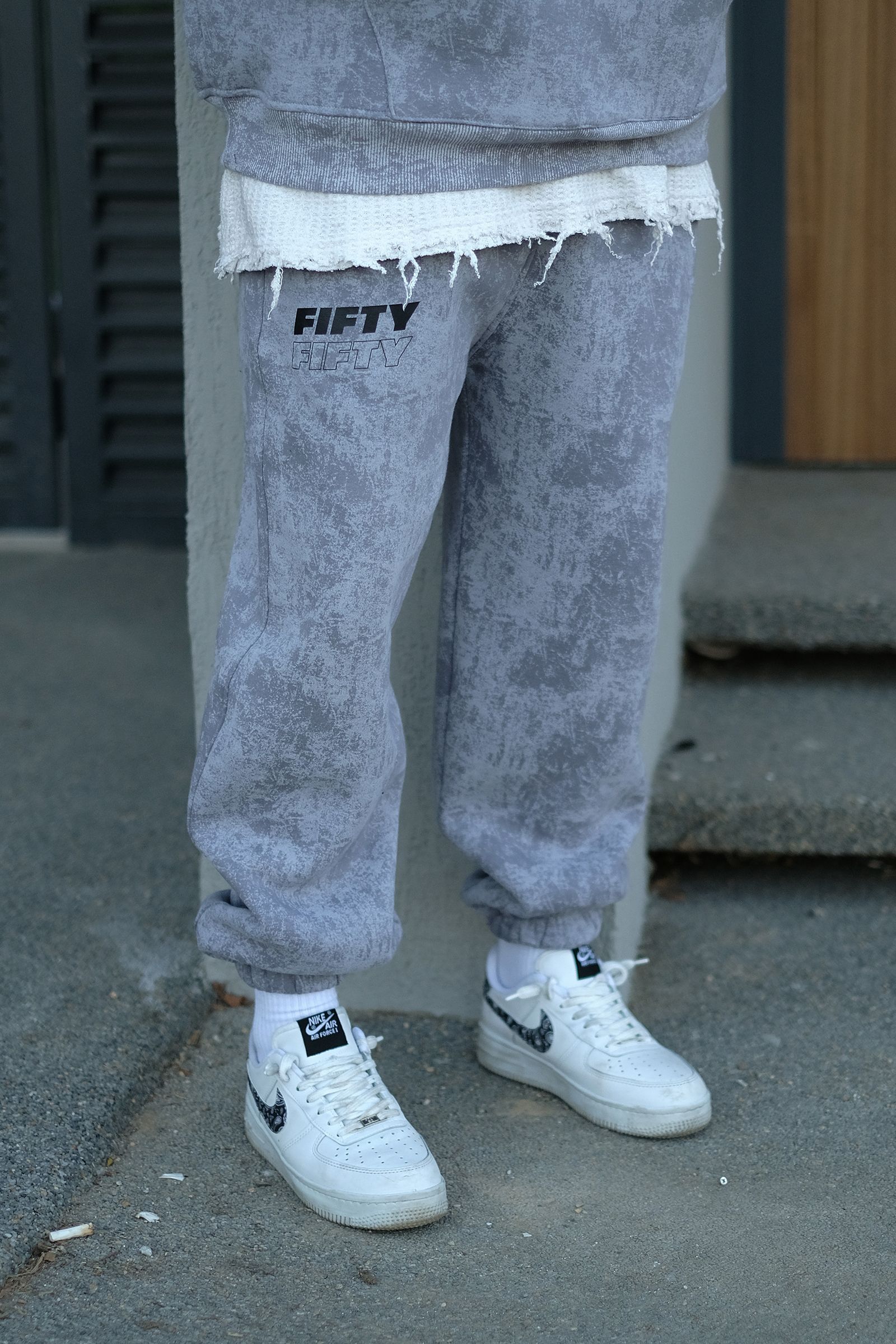 808 Fifty Baskılı Özel Tasarım Puff Jogger