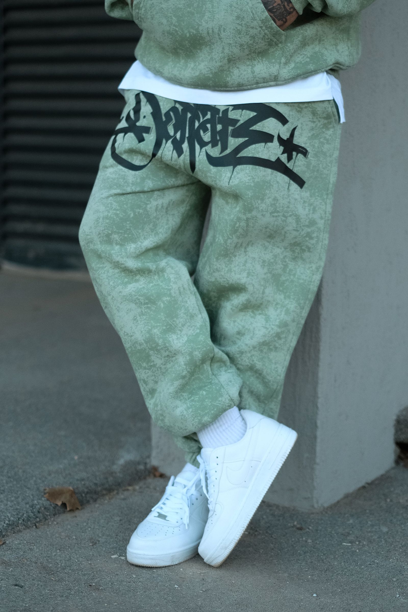 808 Tag Baskılı Özel Tasarım Oversize Jogger