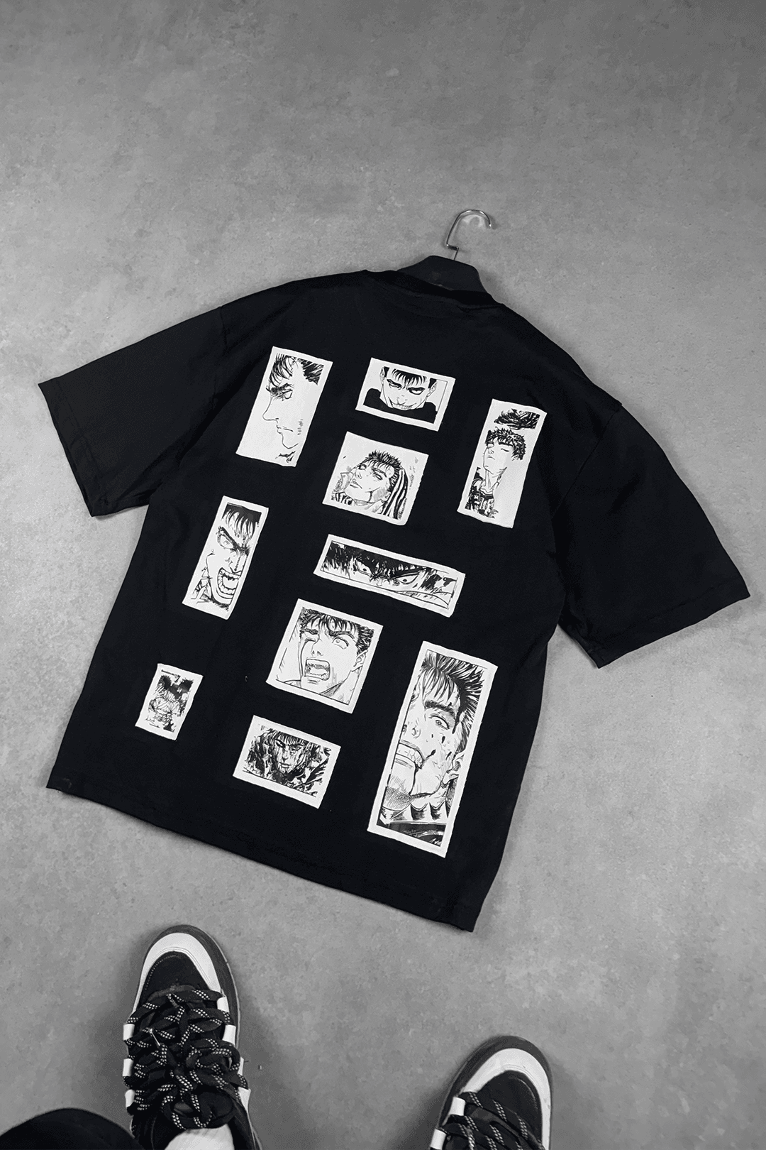 808 "Berserk Smile" Baskılı Oversize Tişört