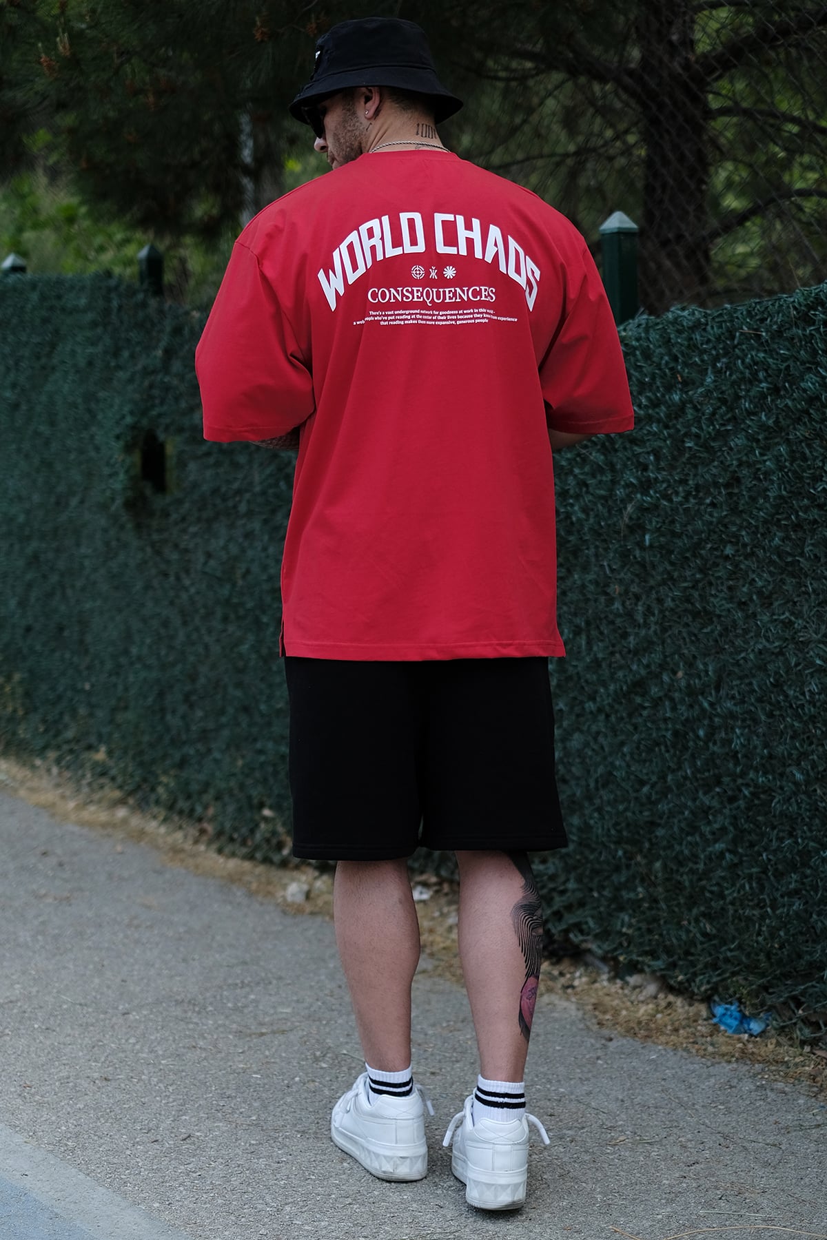 808 World Chaos Oversize Tişört