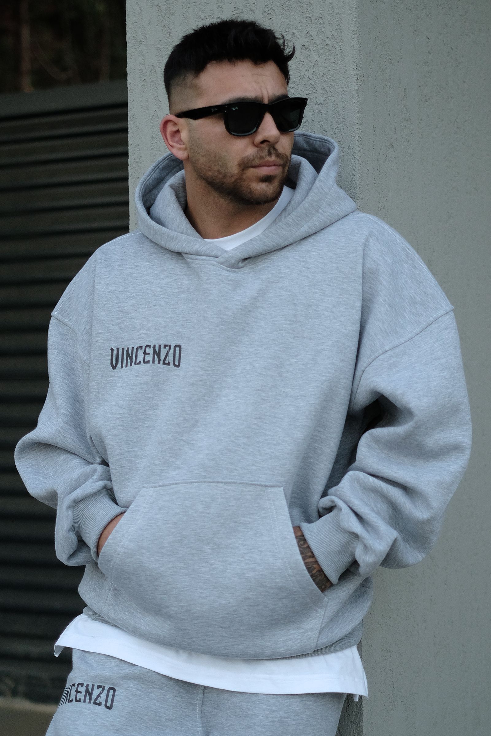 808 Vincenzo Baskılı Özel Tasarım Oversize Hoodie