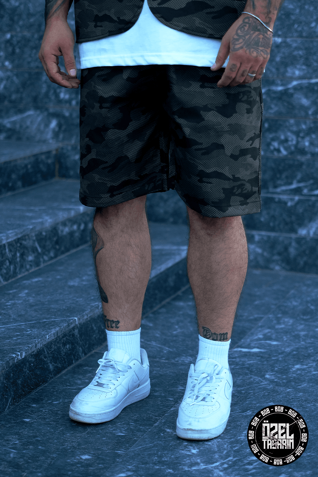 808 Shadow Camo Desen Tok Şort