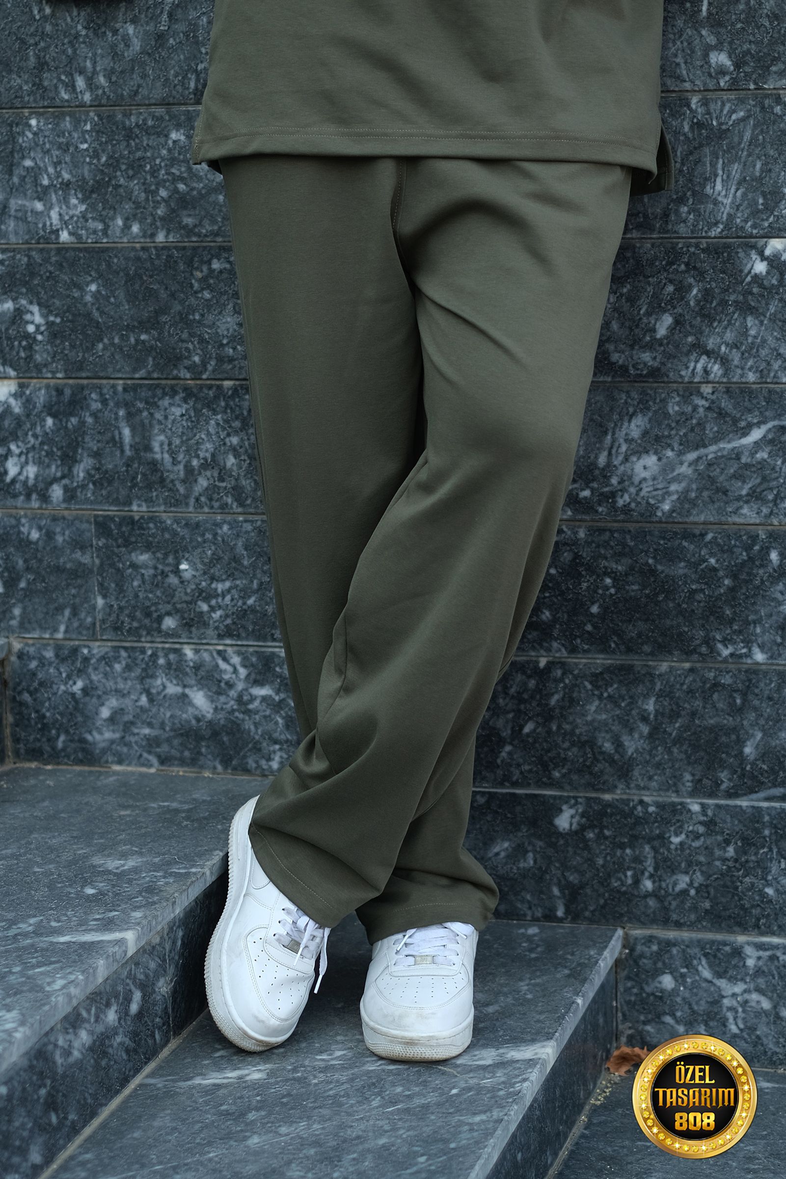 808 Basic Tok Baggy Jogger - Haki