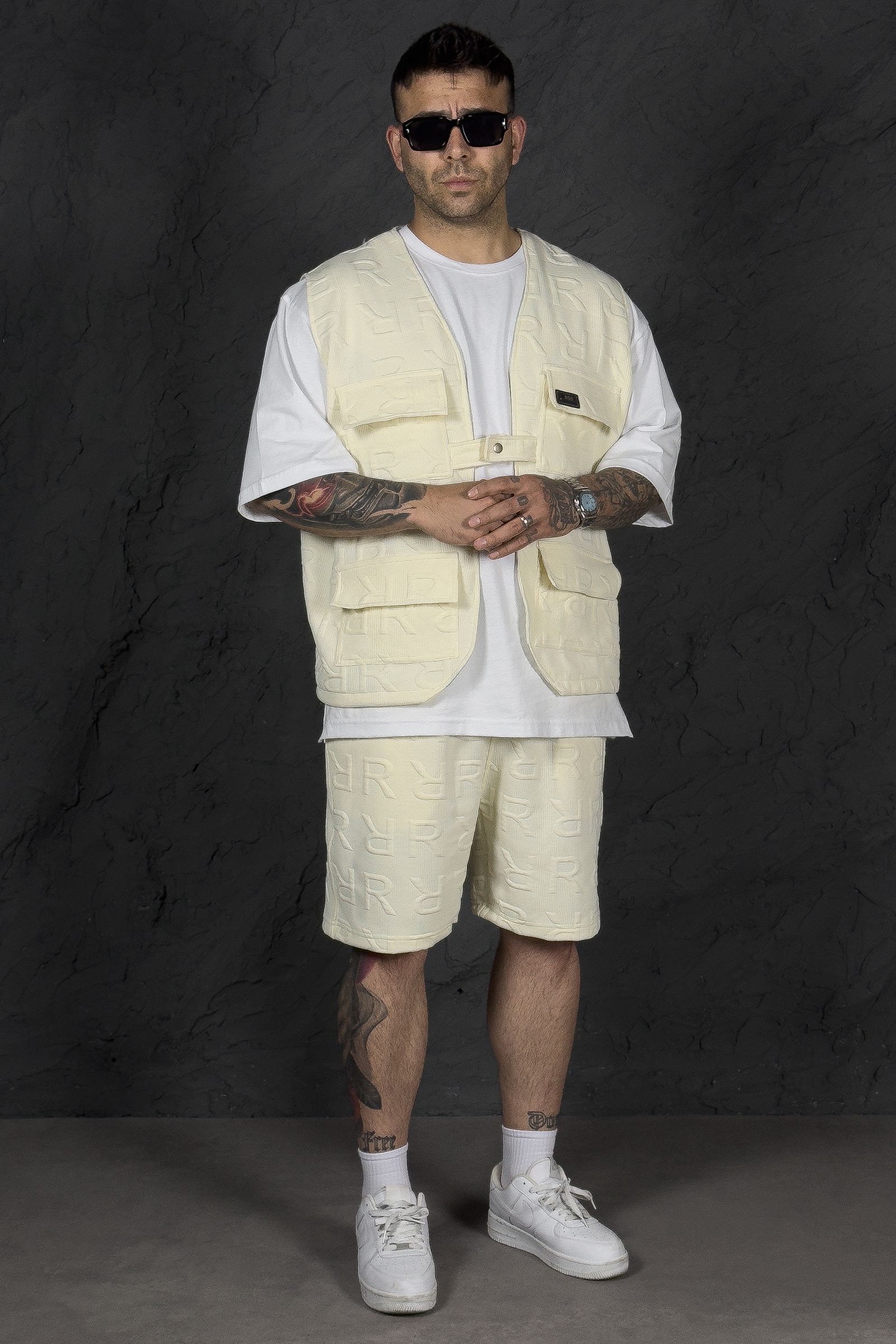 808 R Dokulu Oversize Şort