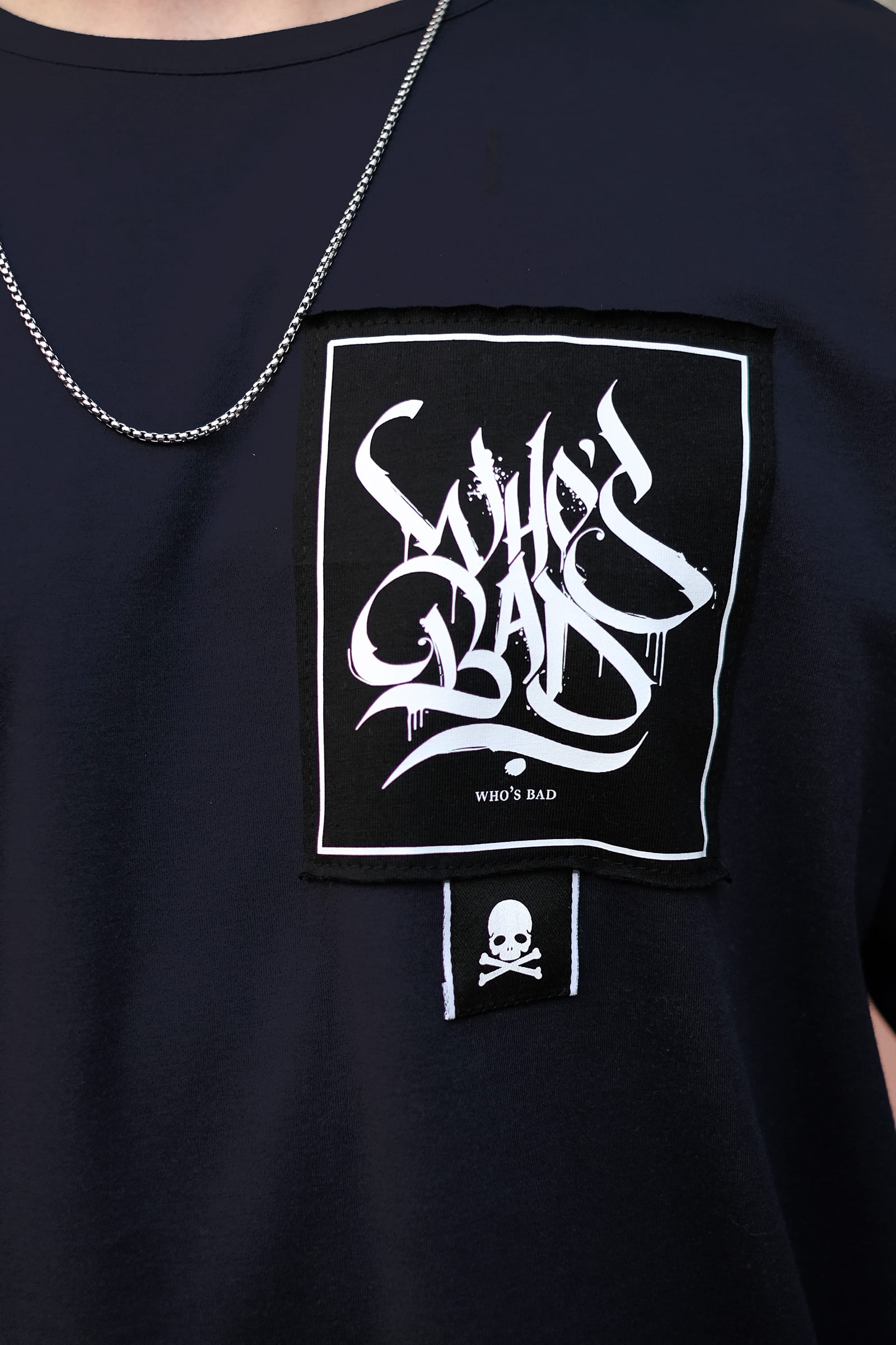 808 Who Bad Baskılı Oversize Tişört