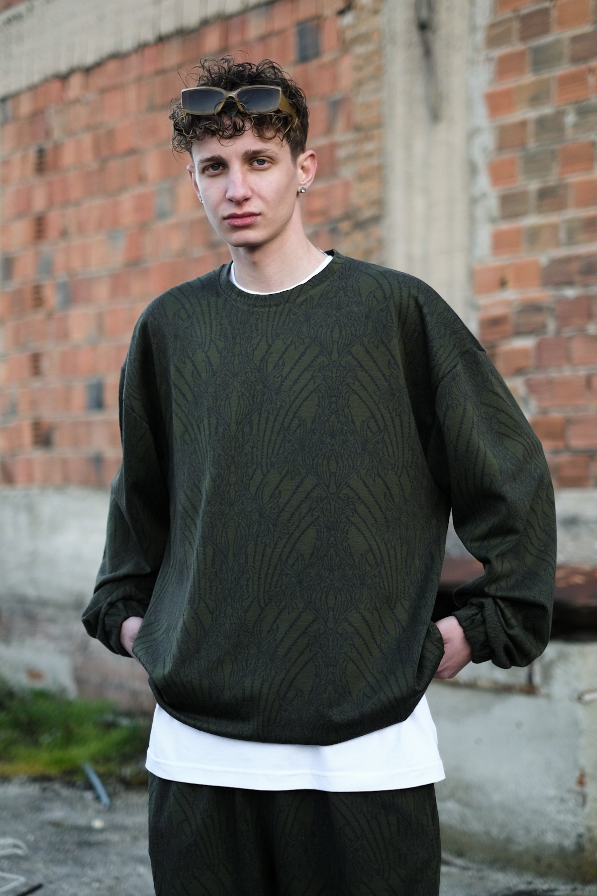808 Etnik Desen Özel Tasarım Sweatshirt