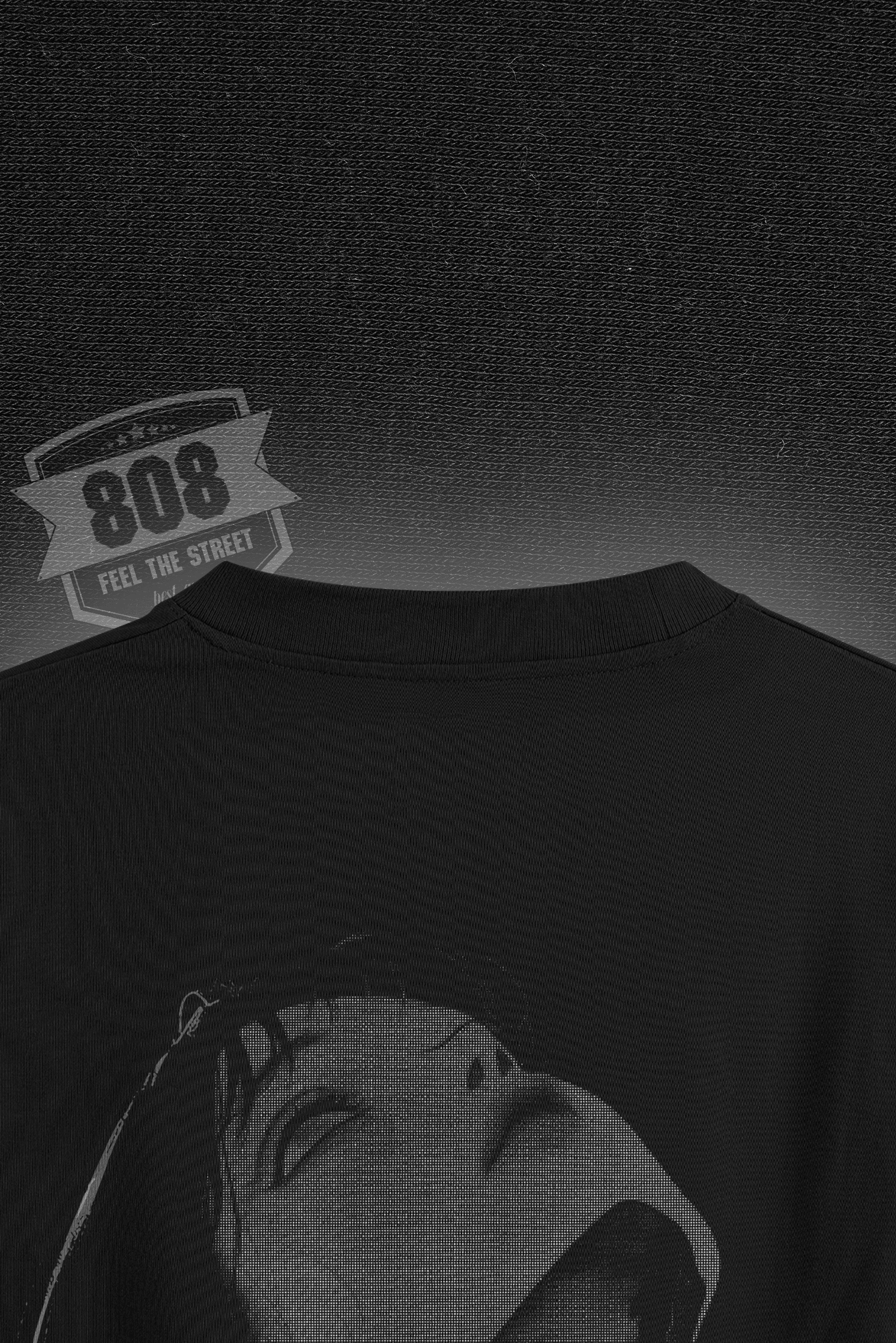 808 "Woman in Shell" Baskılı Oversize Tişört