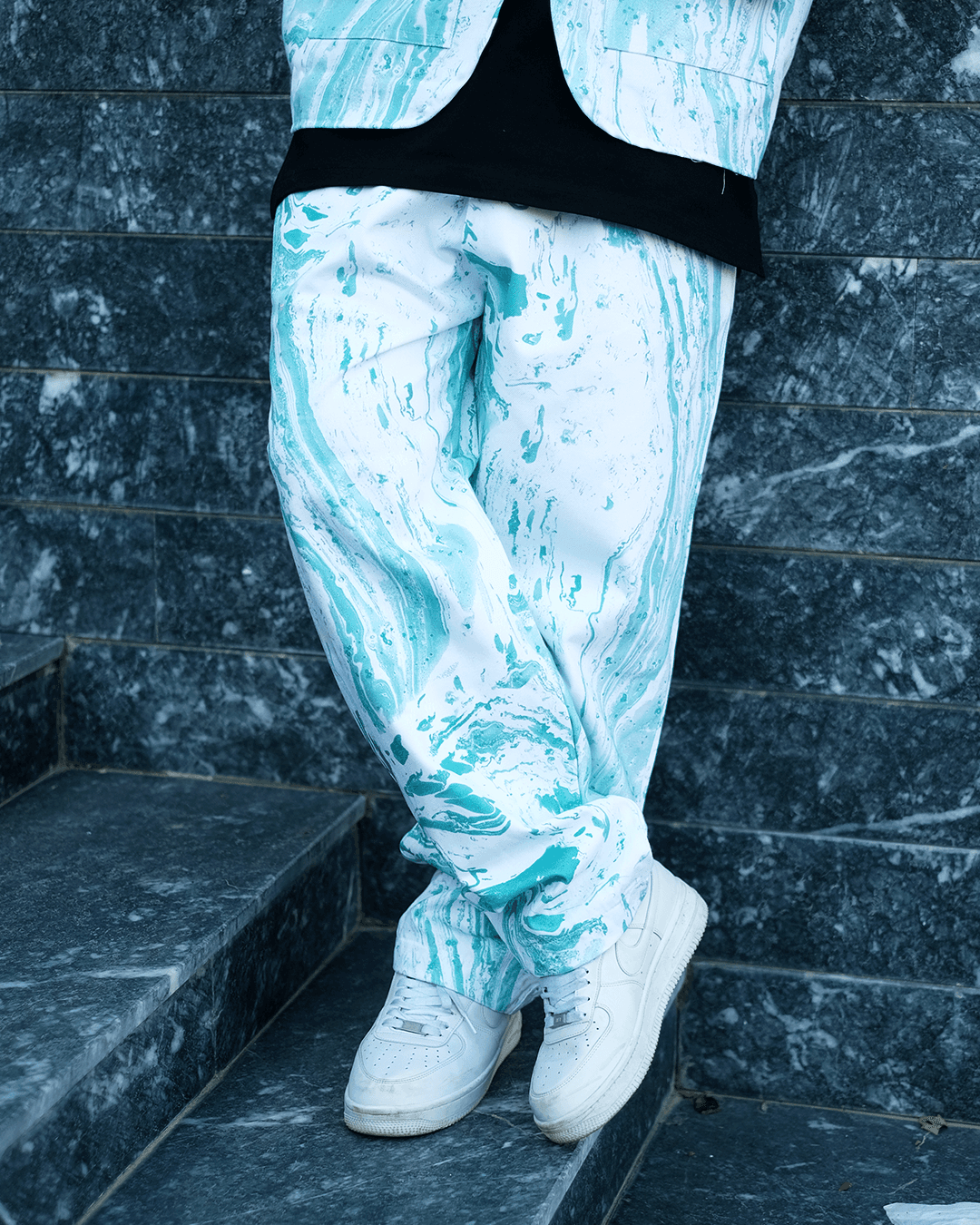 808 Batik Desen Özel Tasarım Oversize Kot Jogger