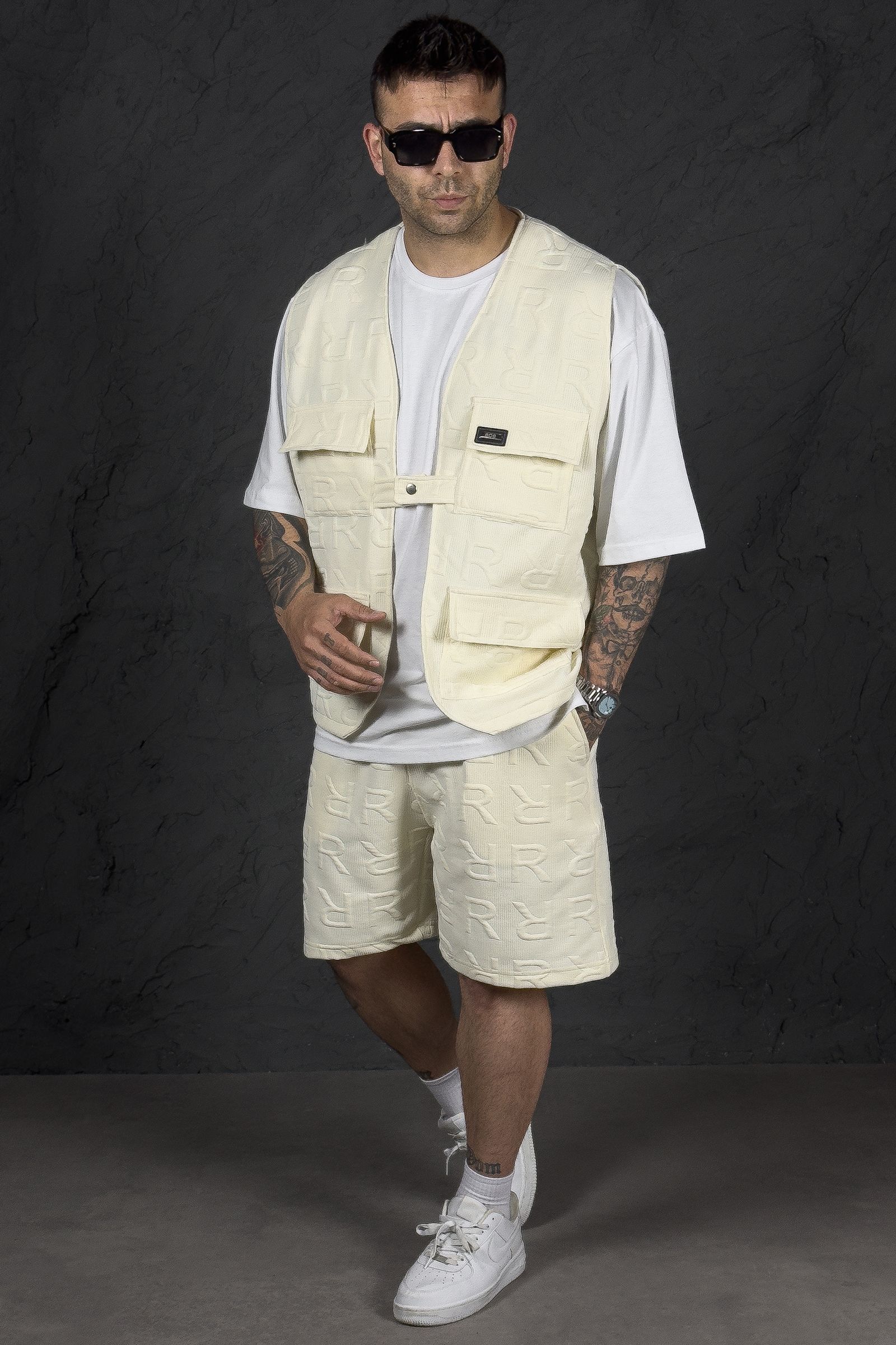 808 R Dokulu Oversize Şort