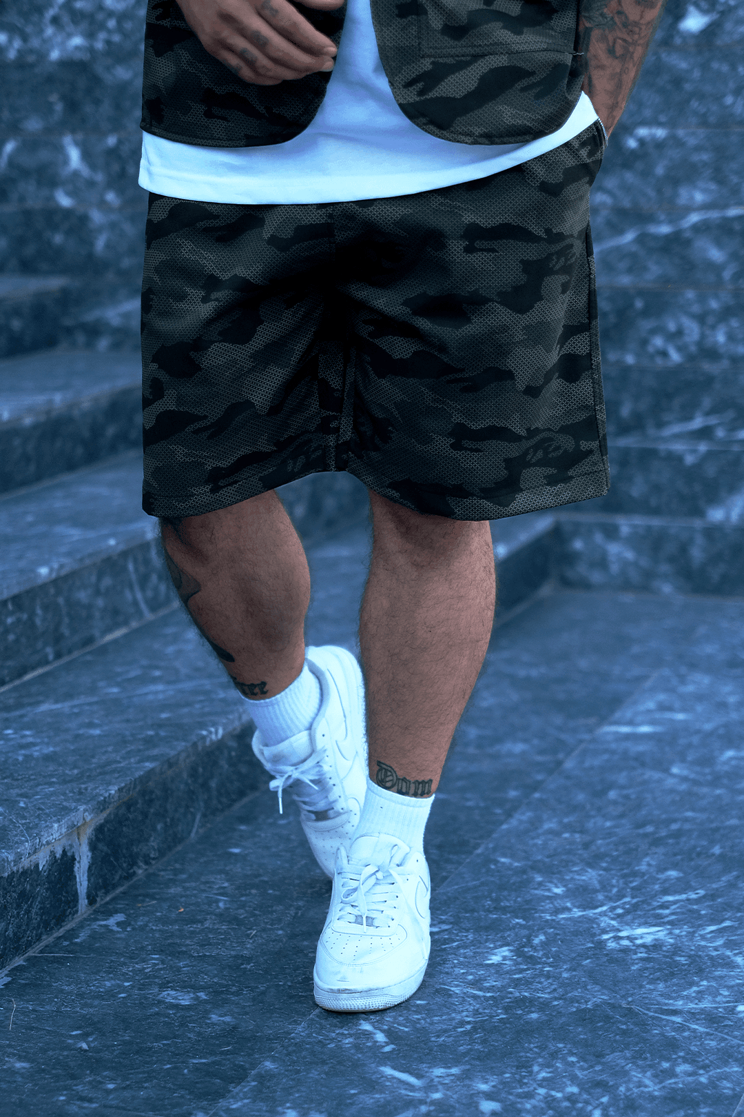 808 Shadow Camo Desen Tok Şort