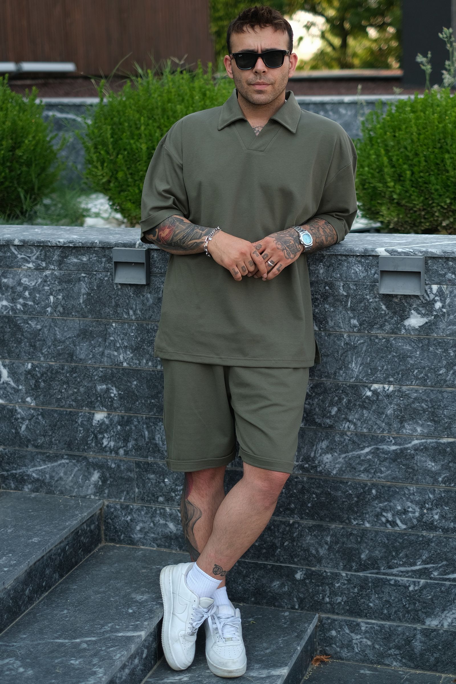 808 Basic Yakalı Tok Oversize Takım