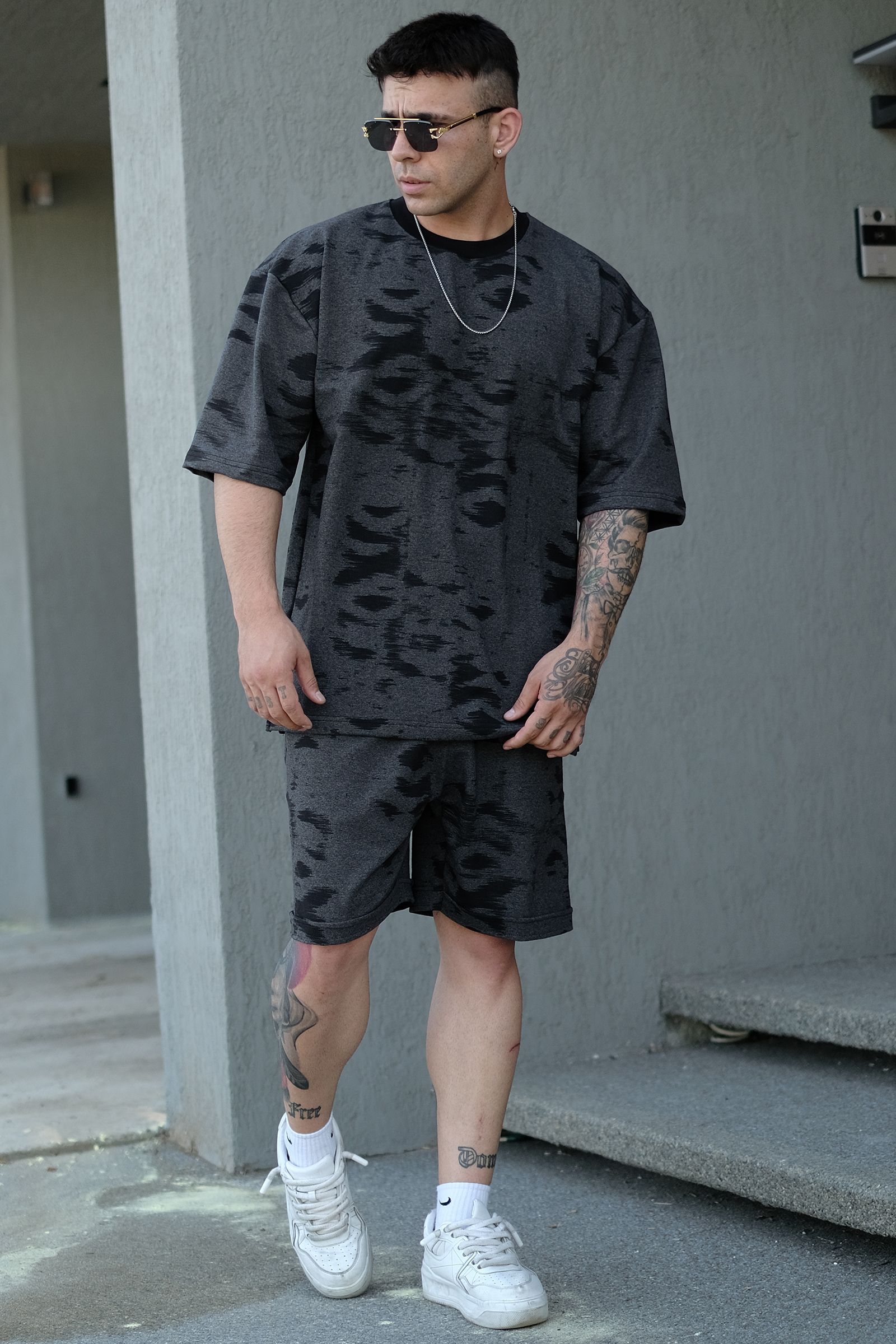 808 Batik Detay Oversize Tişört