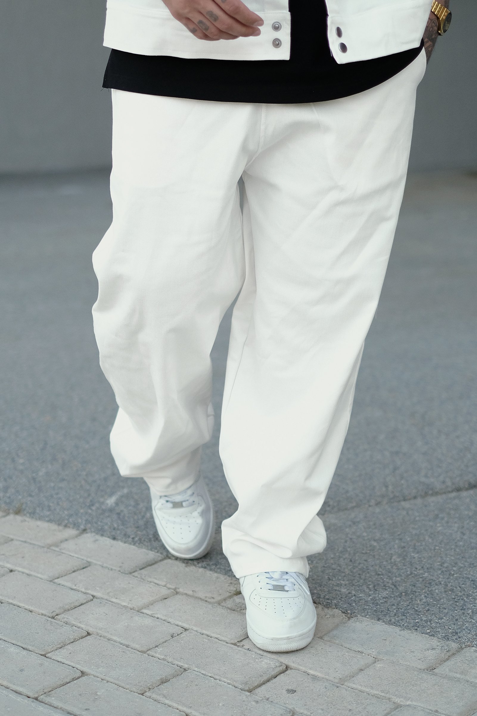 808 Oversize Tek Düğme Takım (Yelek + Pantolon)