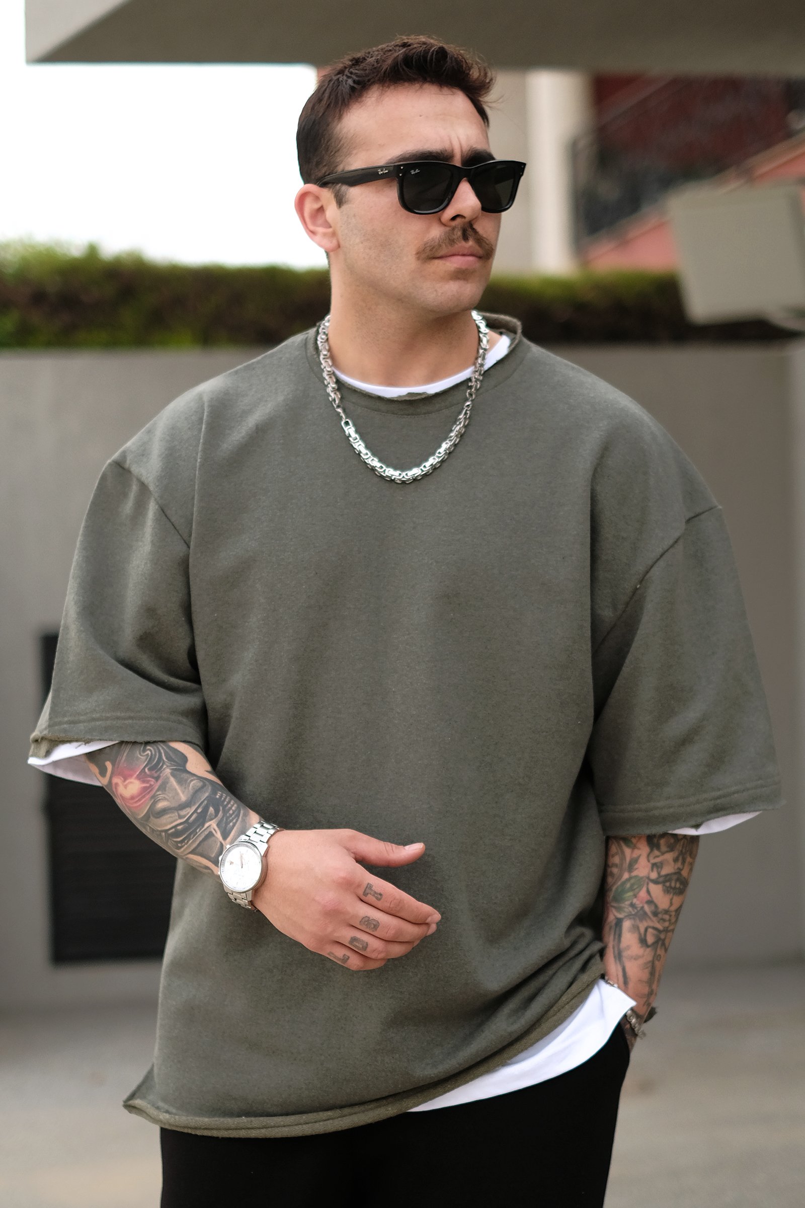 808 Basic Oversize Kalın Tişört