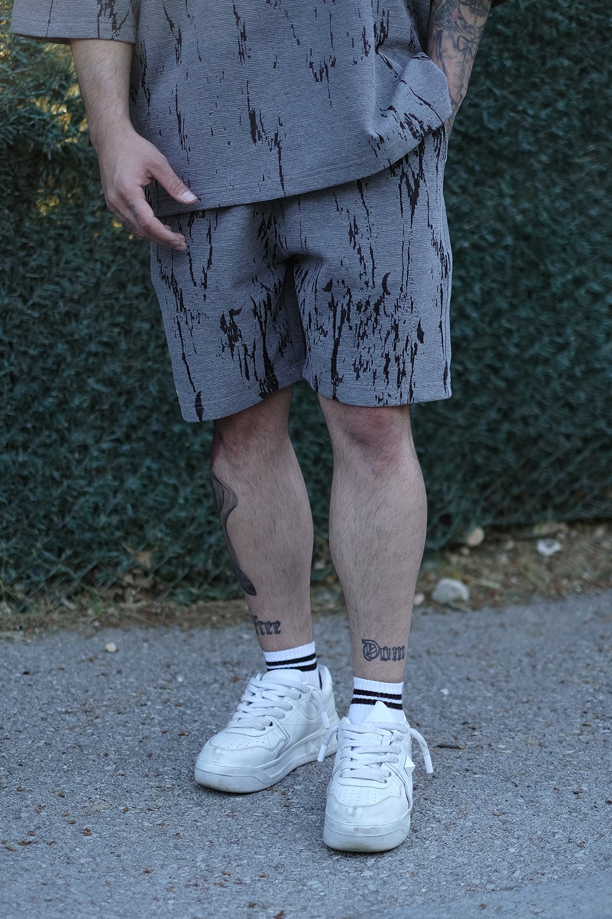 808 Batik Desen Özel Tasarım Oversize Şort