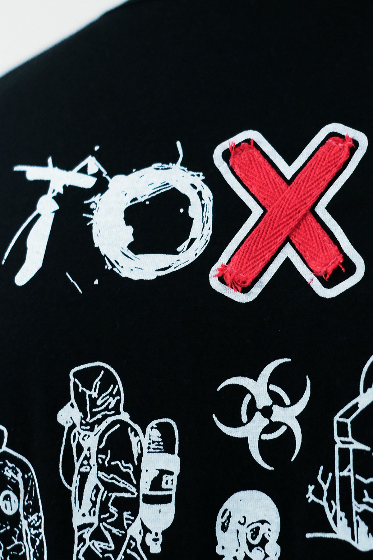 808 '' Toxic '' Baskılı Oversize Tişört