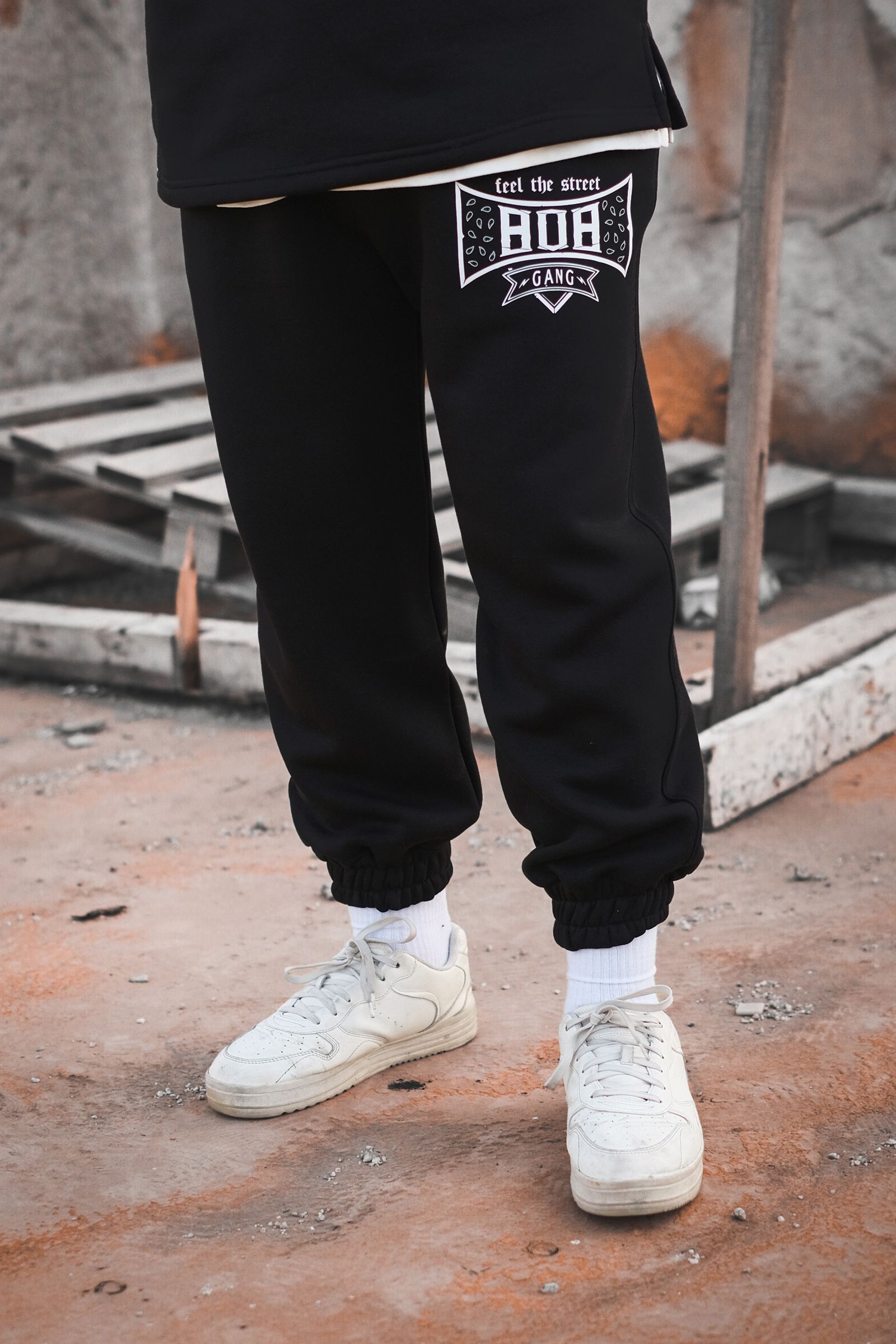 808 Gang Baskılı Oversize Jogger