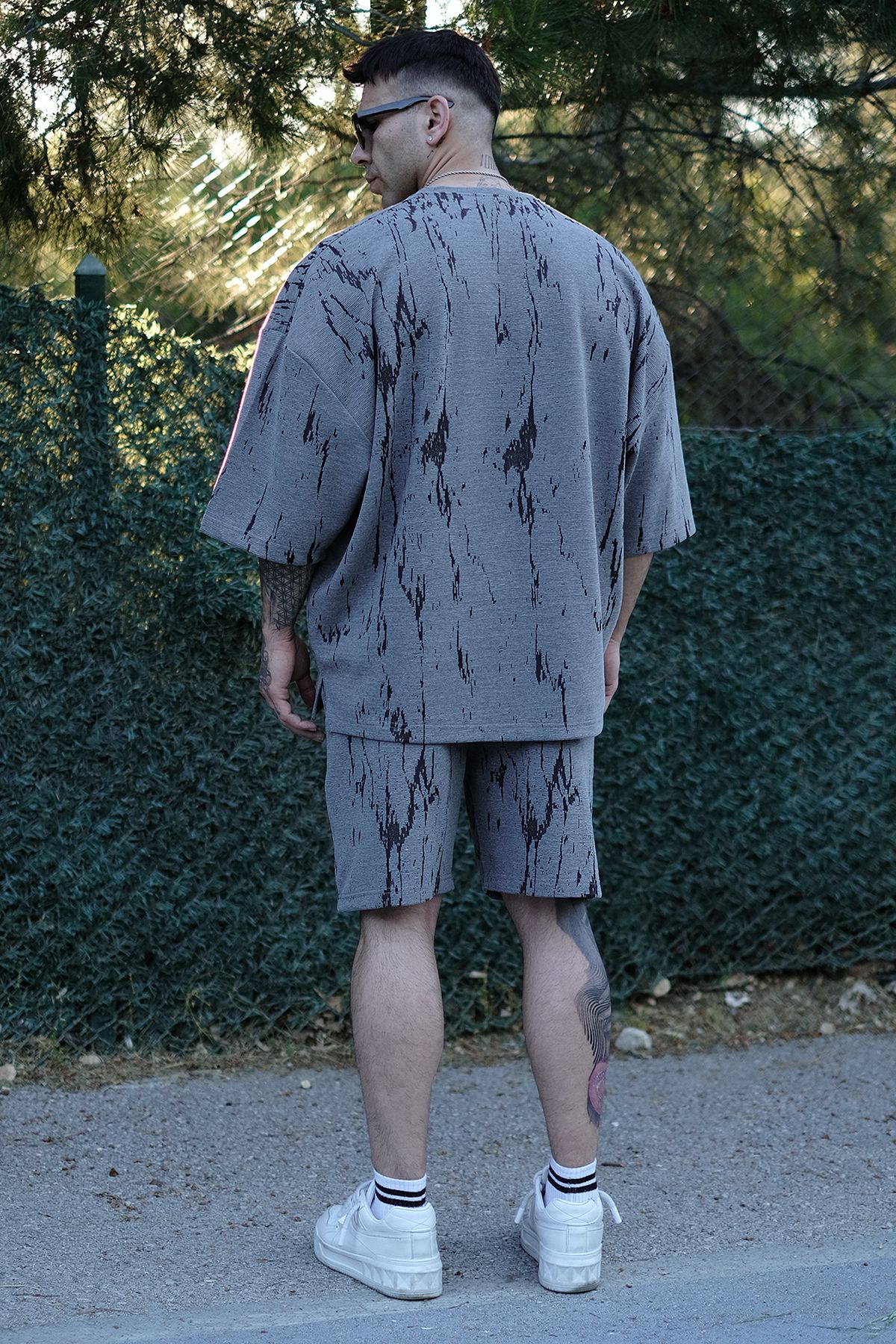 808 Batik Desen Özel Tasarım Oversize Şort