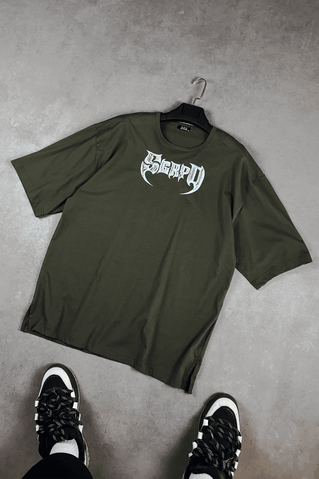 808 "SGPRD" Baskılı Oversize Tişört