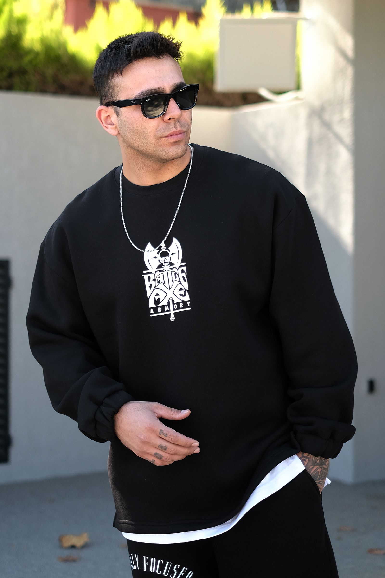 808 Totaly Focused Baskılı Oversize Sweatshirt