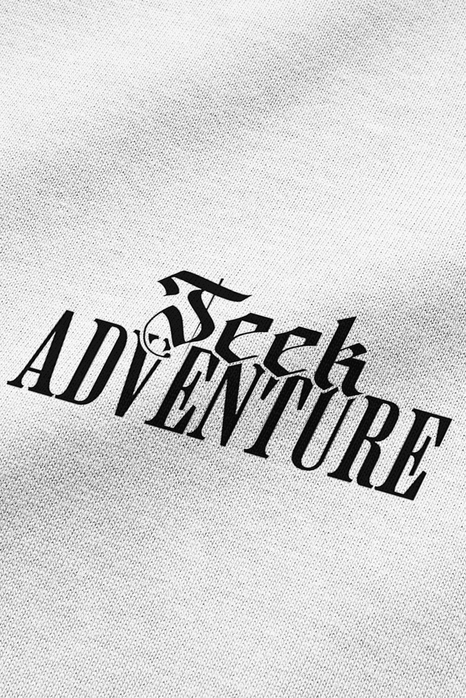 808 Seek Adventure Baskılı Oversize Tişört