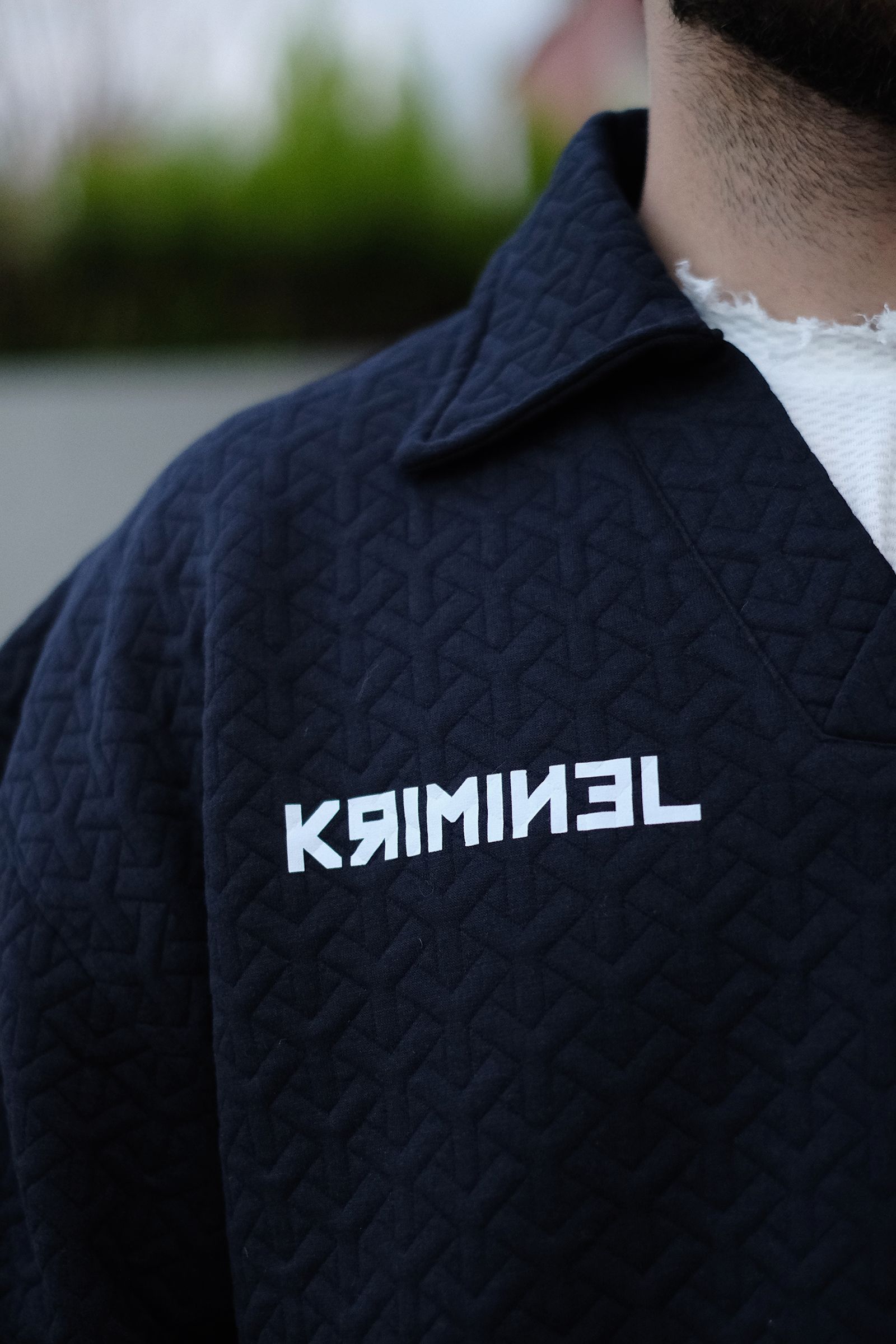 808 Kriminel Baskılı Özel Tasarım Oversize Yakalı Sweatshirt