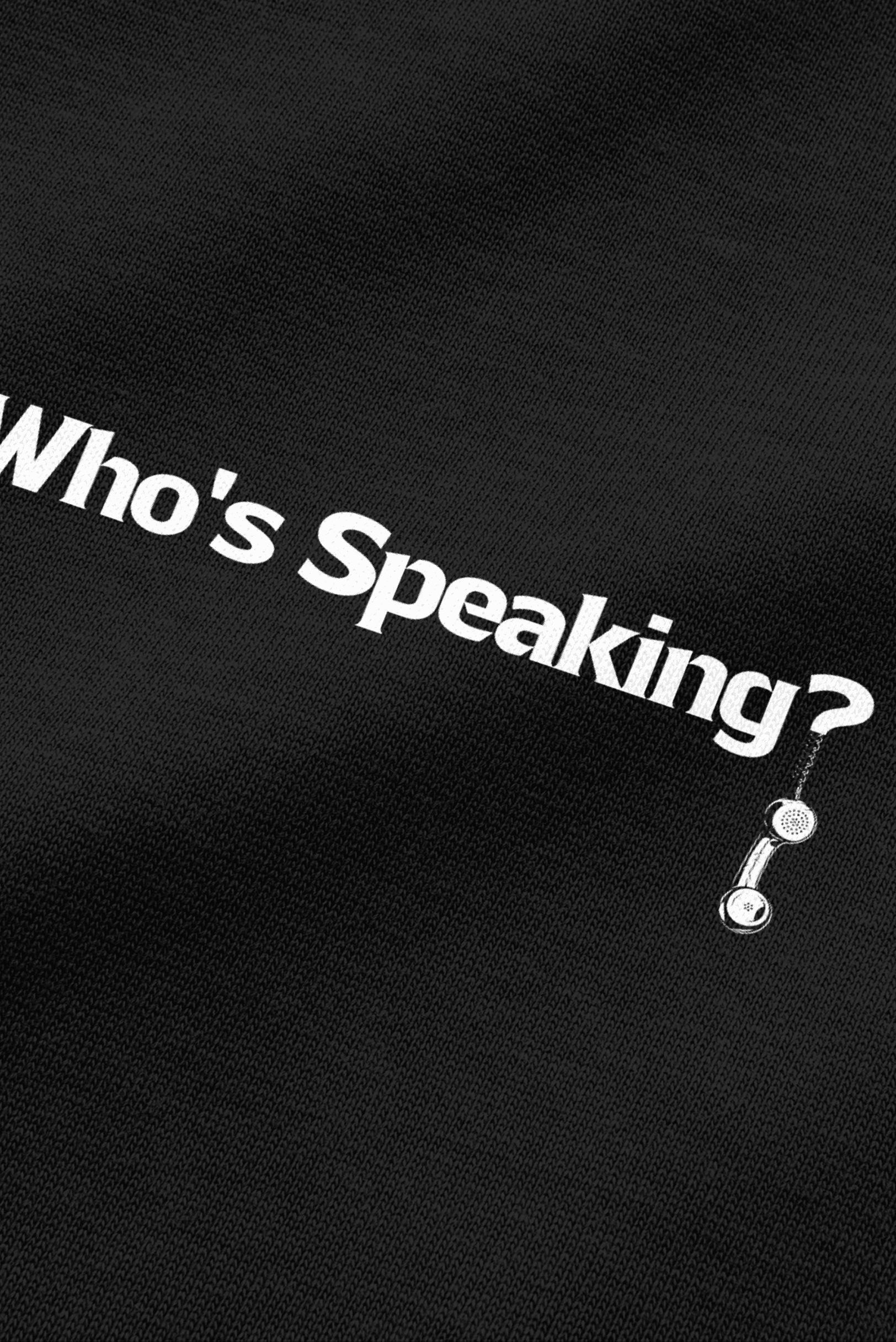 808 " Who's Calling " Baskılı Oversize Tişört