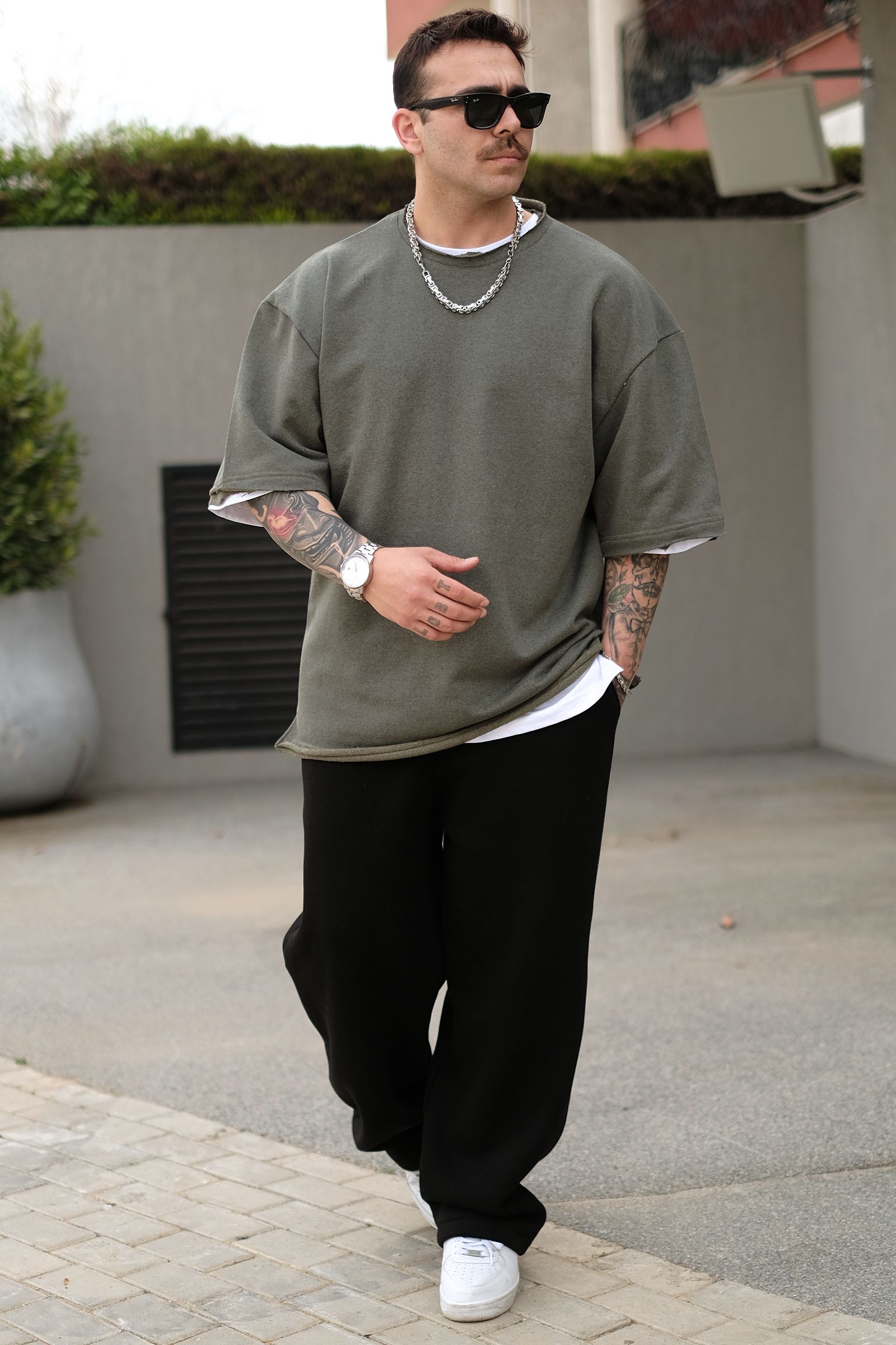 808 Basic Oversize Kalın Tişört