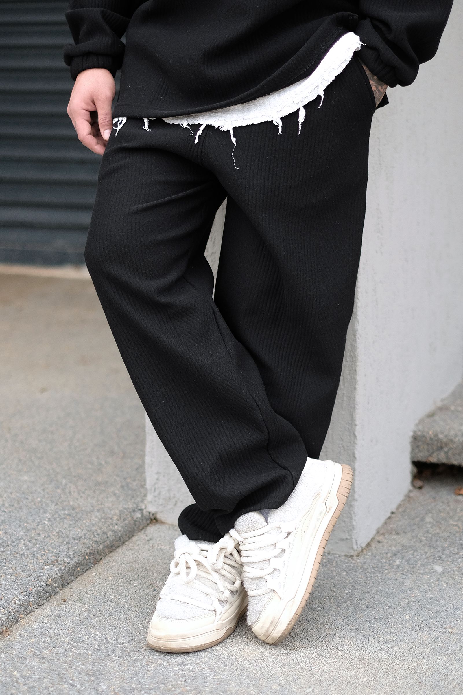 808 Geometrik Dokulu Baggy Jogger