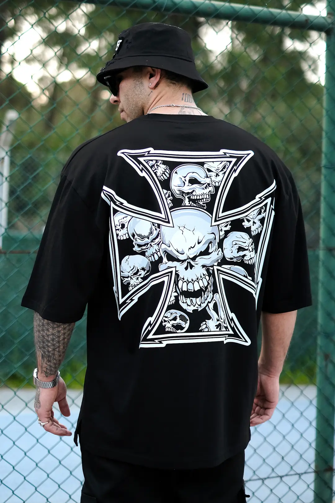 808 Skull Chopper Oversize Tişört