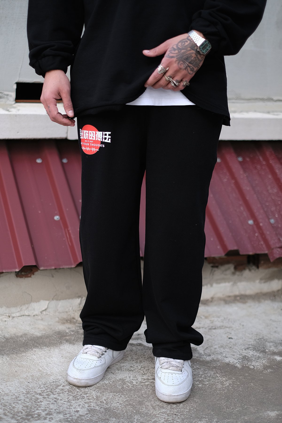 808 Wear Baskılı Baggy Oversize Pantolon