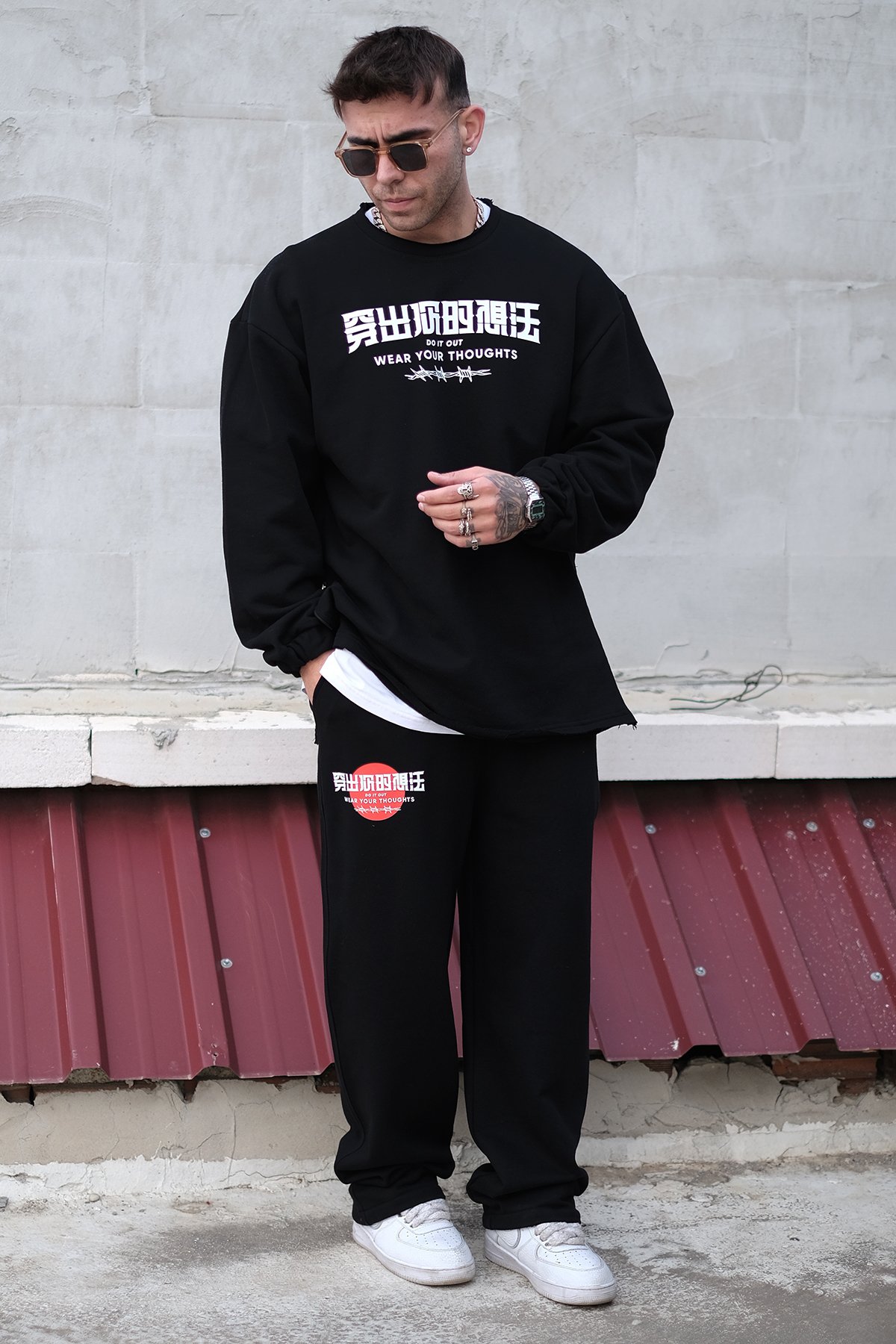 808 Wear Baskılı Baggy Oversize Pantolon