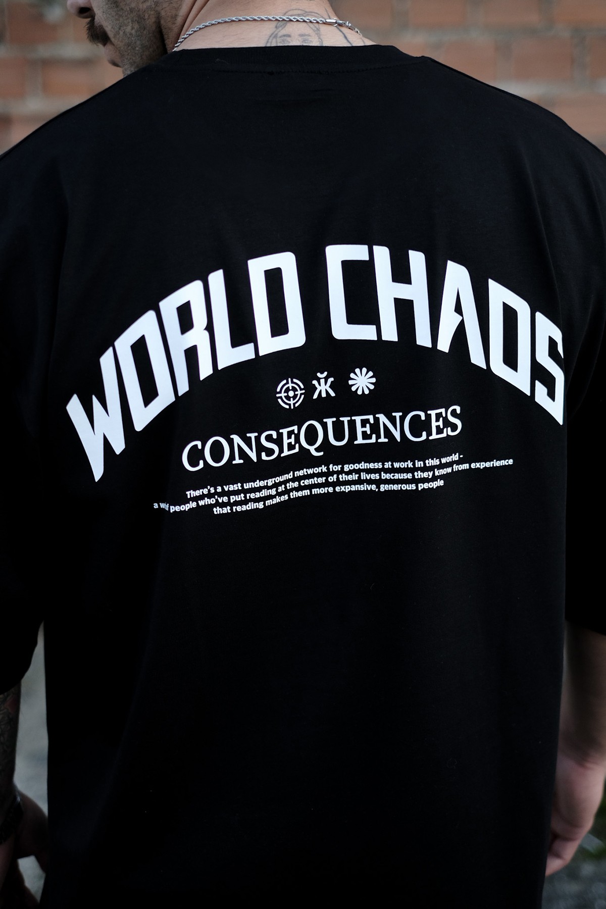 808 World Chaos Oversize Tişört