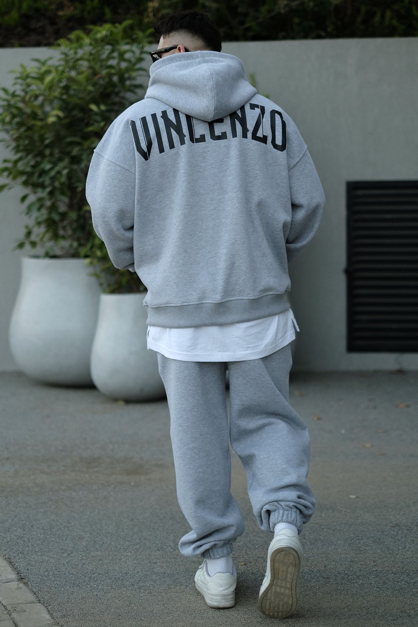 808 Vincenzo Baskılı Özel Tasarım Oversize Hoodie