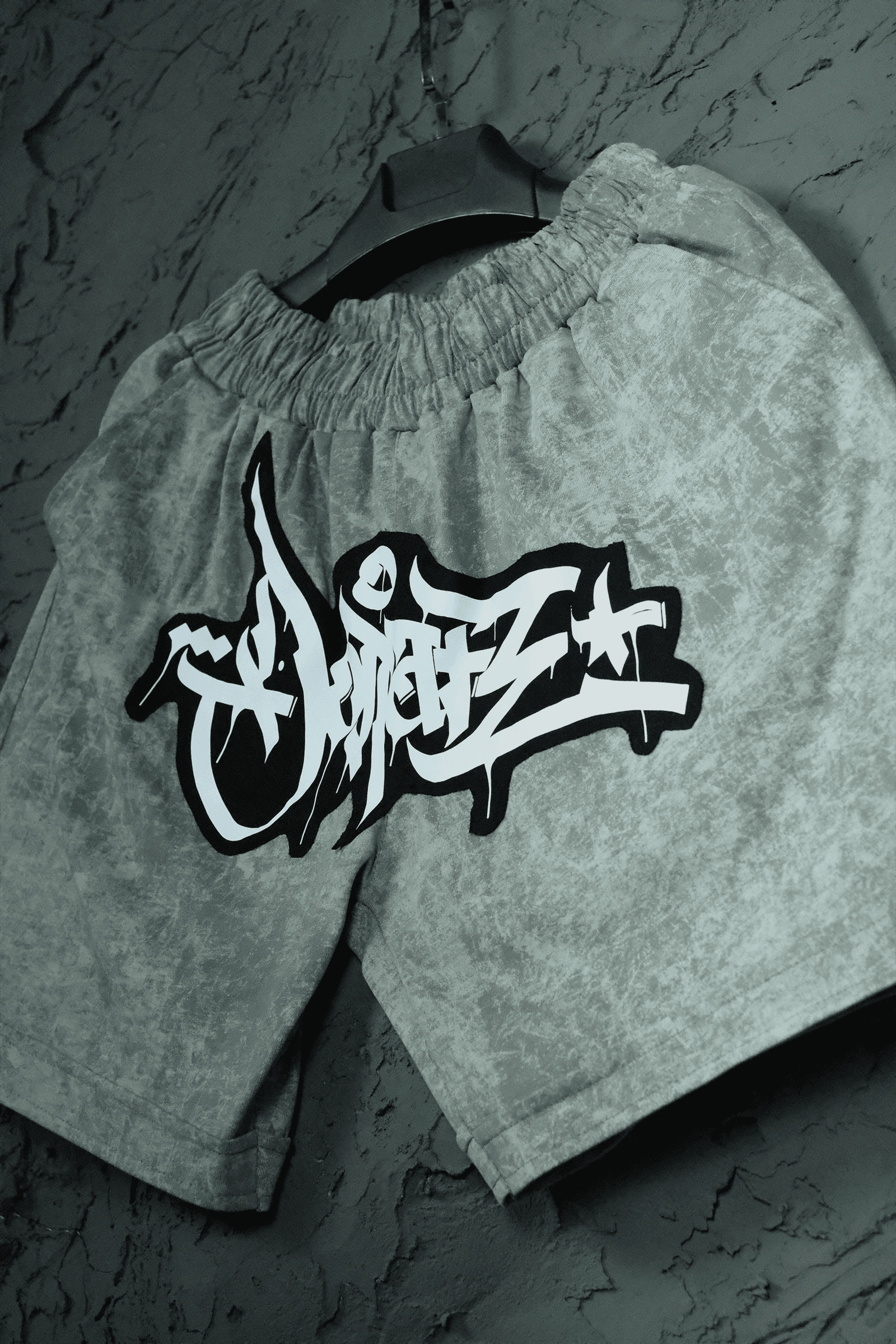 808 Eskitme Efekt Tag Patch Şort